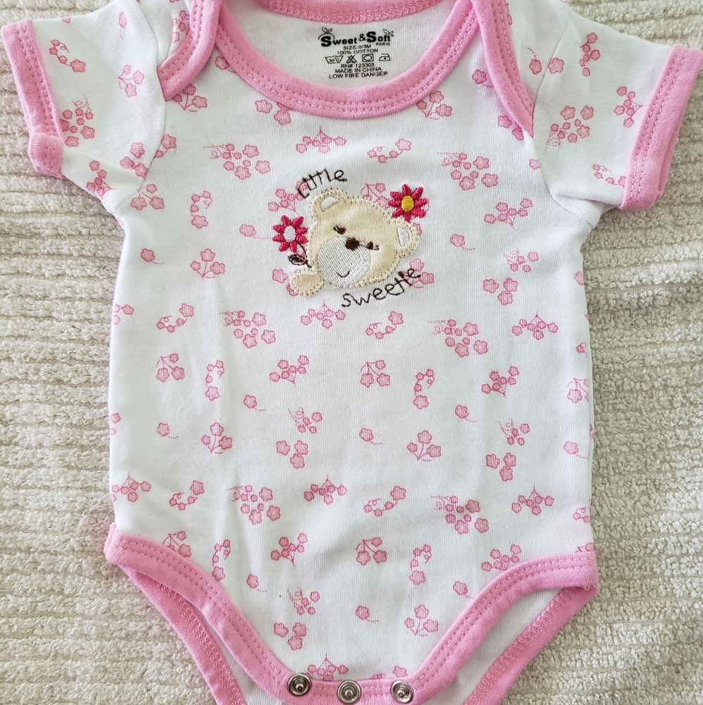 Sweet and Soft Onsie 0-3m